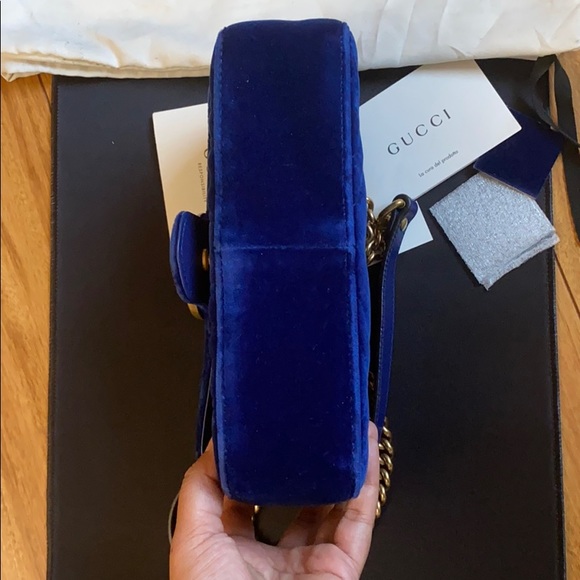 Gucci Marmont Mini GG Cobalt Blue - Picture 9 of 10